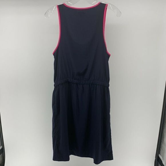 GAP Blue Sleeveless Dress Hot Pink Trim Size S - Picture 6 of 7